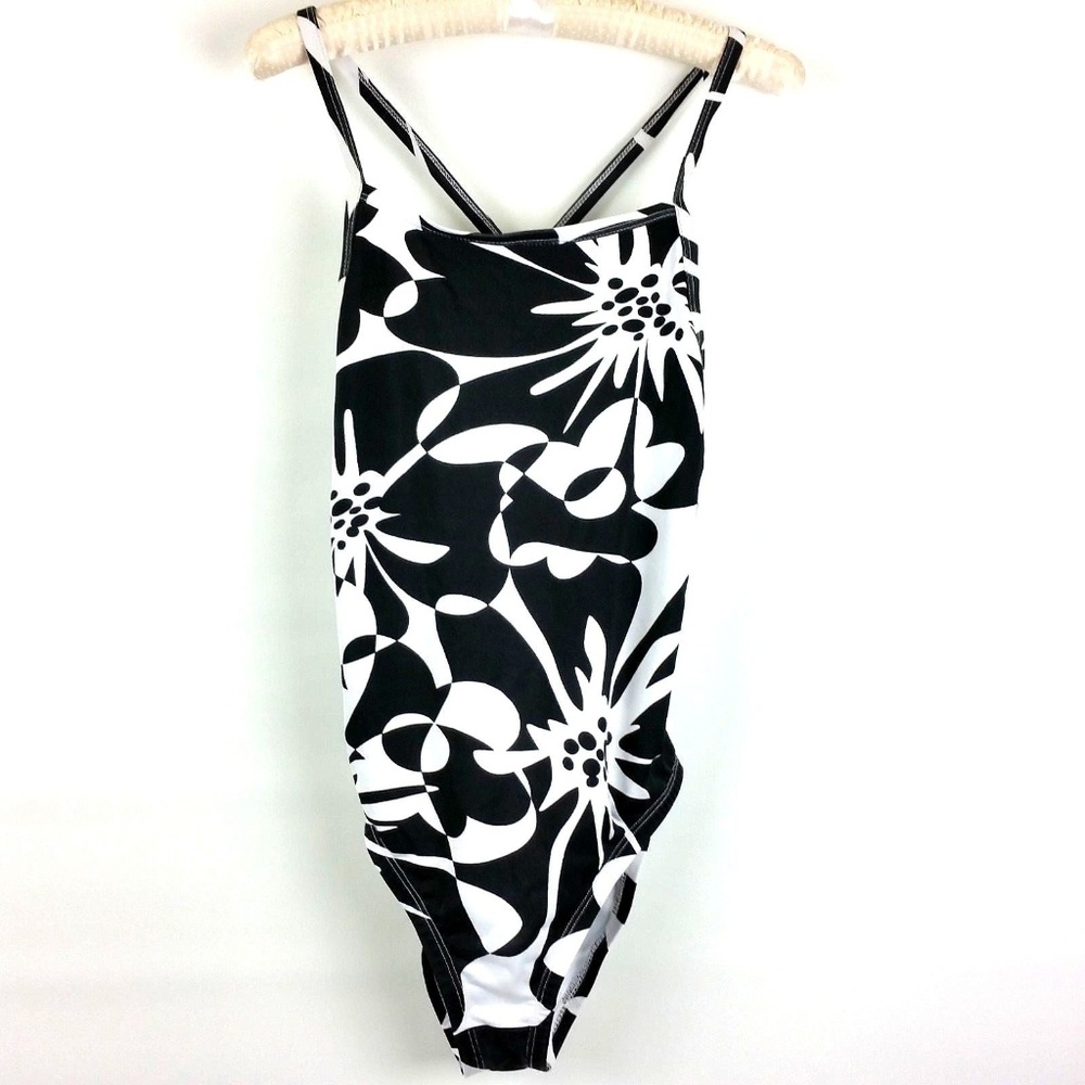 Mooloolaba One-Piece Swimsuit Black & White